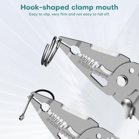 Vilenga versatile pliers mouth for easy opening and controlled wire pulling.