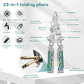 Vilenga stainless steel blades deliver precise stripping and cutting across multiple AWG sizes.
