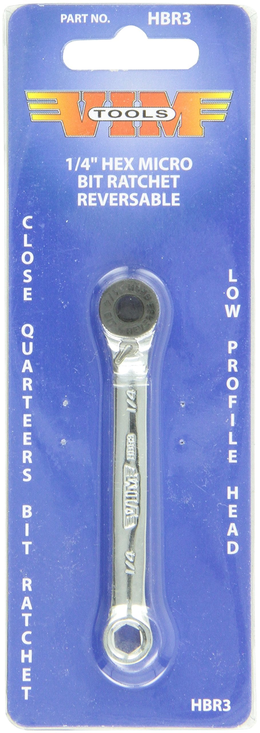VIM Tools HBR3 low-profile head close-up highlights compact design for confined spaces.