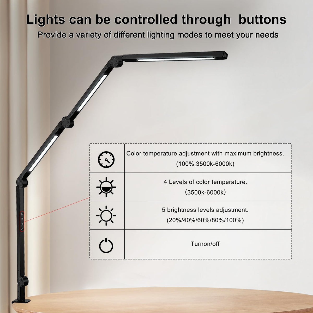 Vimeepro clamp and arm provide versatile positioning options.