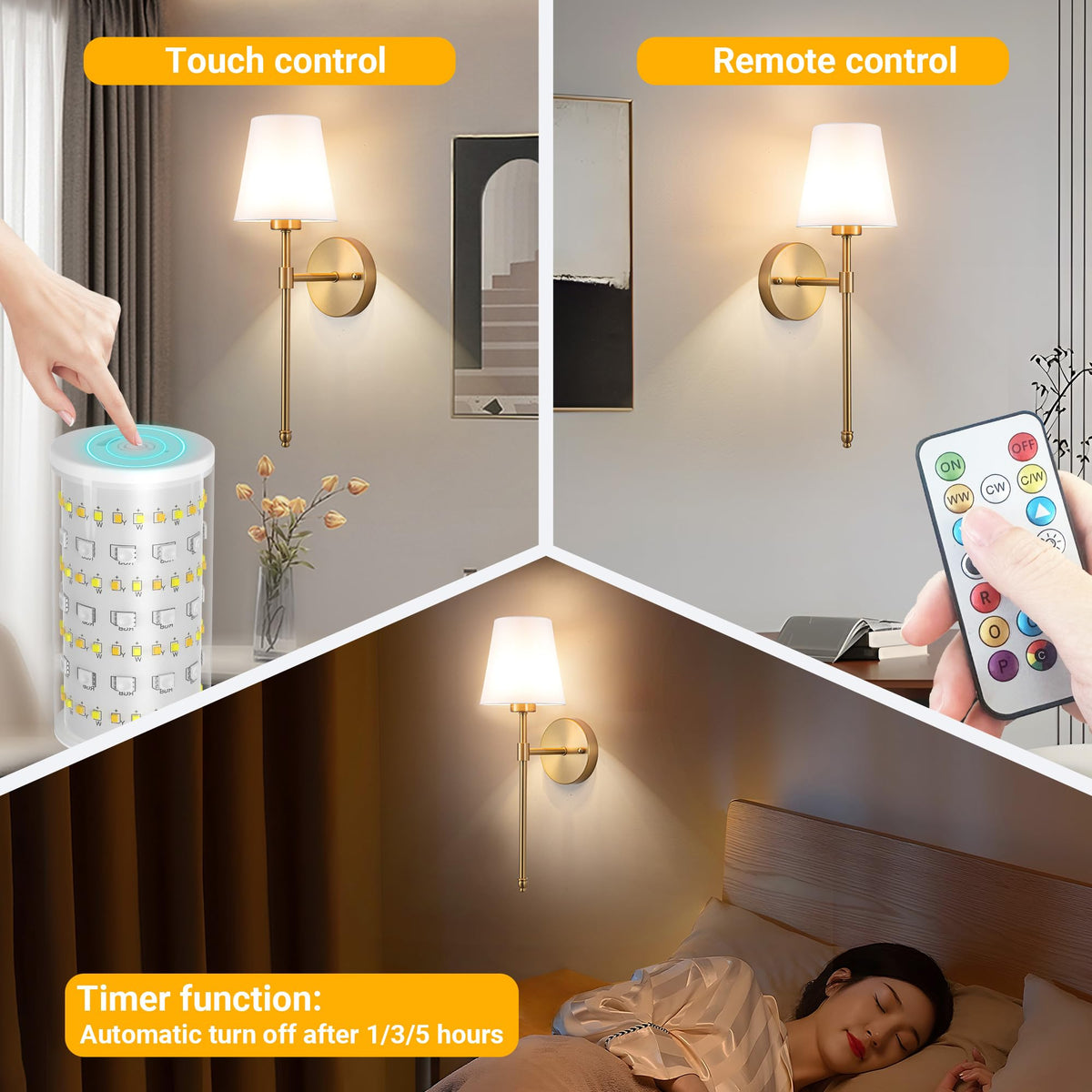 Vimhou magnetic, removable bulbs simplify placement and maintenance