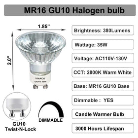 High output 380 lumens brightness for track lighting and accents