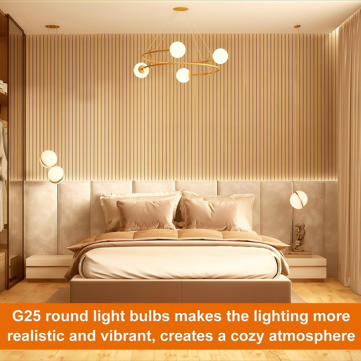 Vinaco G25 round globe with high CRI90 for true color rendering.