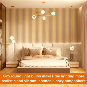 Vinaco G25 round globe with high CRI90 for true color rendering.