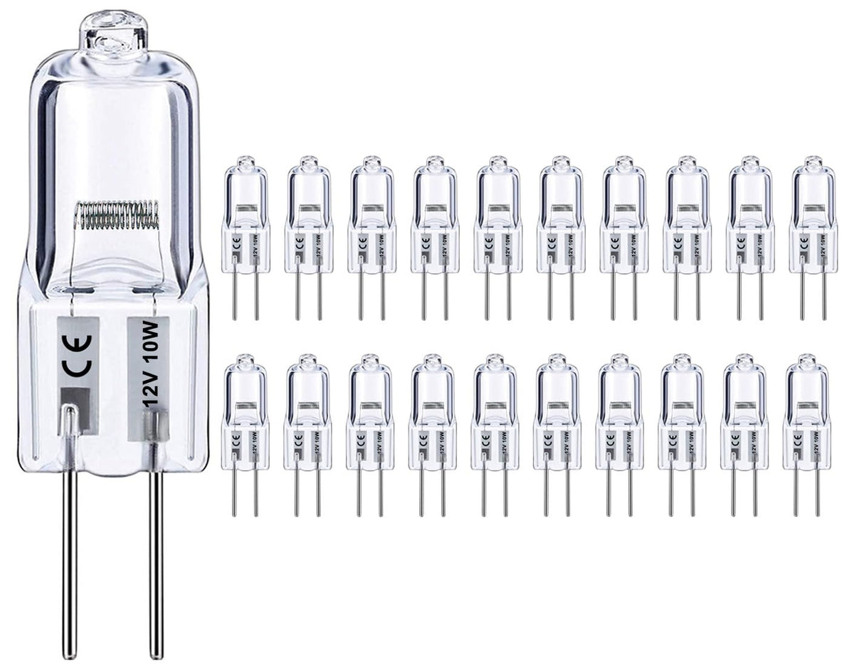 Vinaco G4 bulb 12V 10W, angle view, precise cabinet lighting.