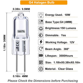 Vinaco G4 bulb dimmable for adjustable ambiance.
