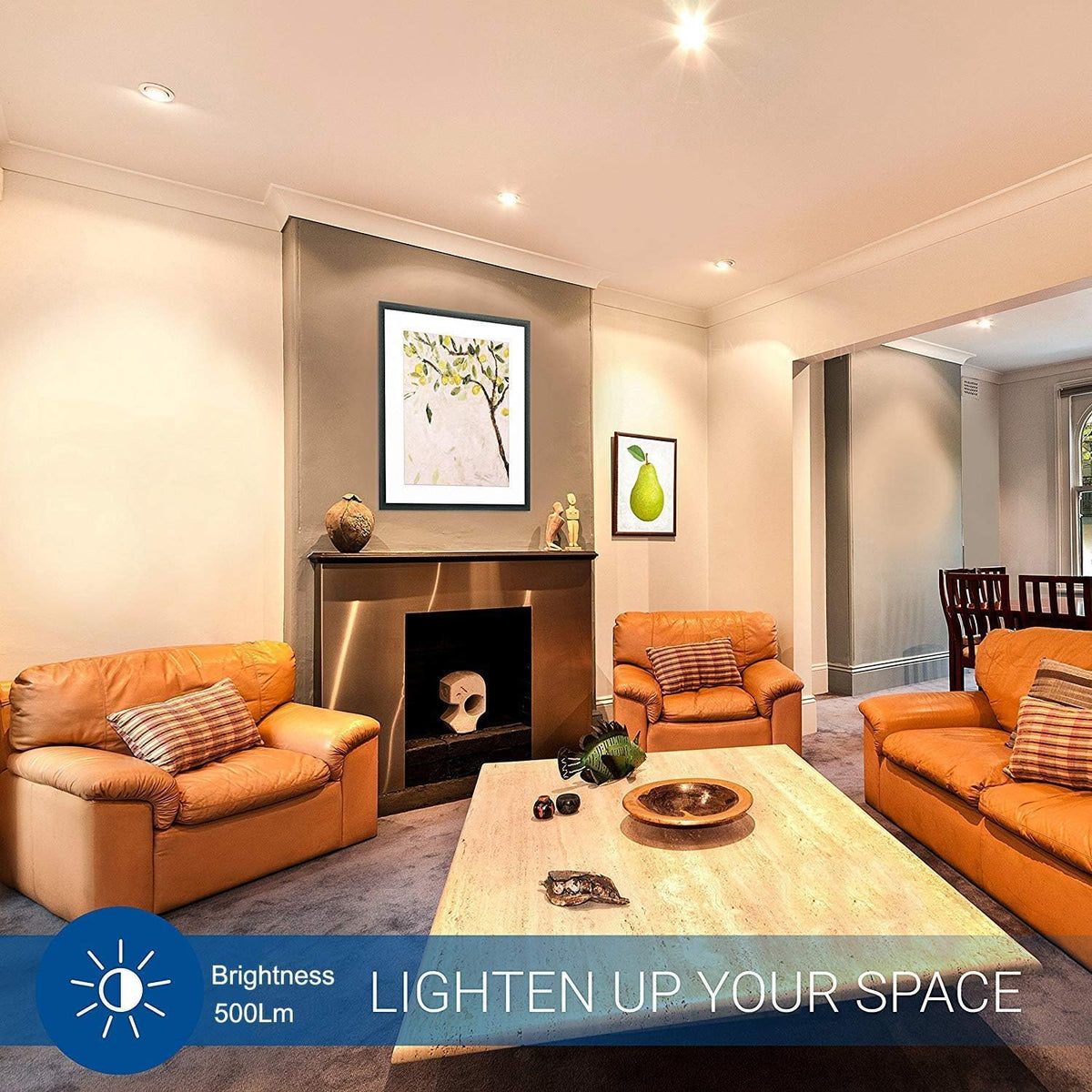 Vinaco GU10 bulb supports easy screw-in installation.