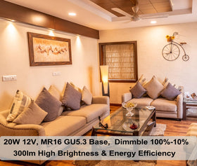Vinaco MR16 dimmable 20W 12V for flexible mood and scene control.