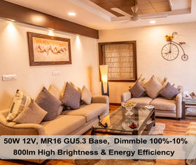 Vinaco MR16 dimmable 50W lets you adjust mood from 10% to 100%