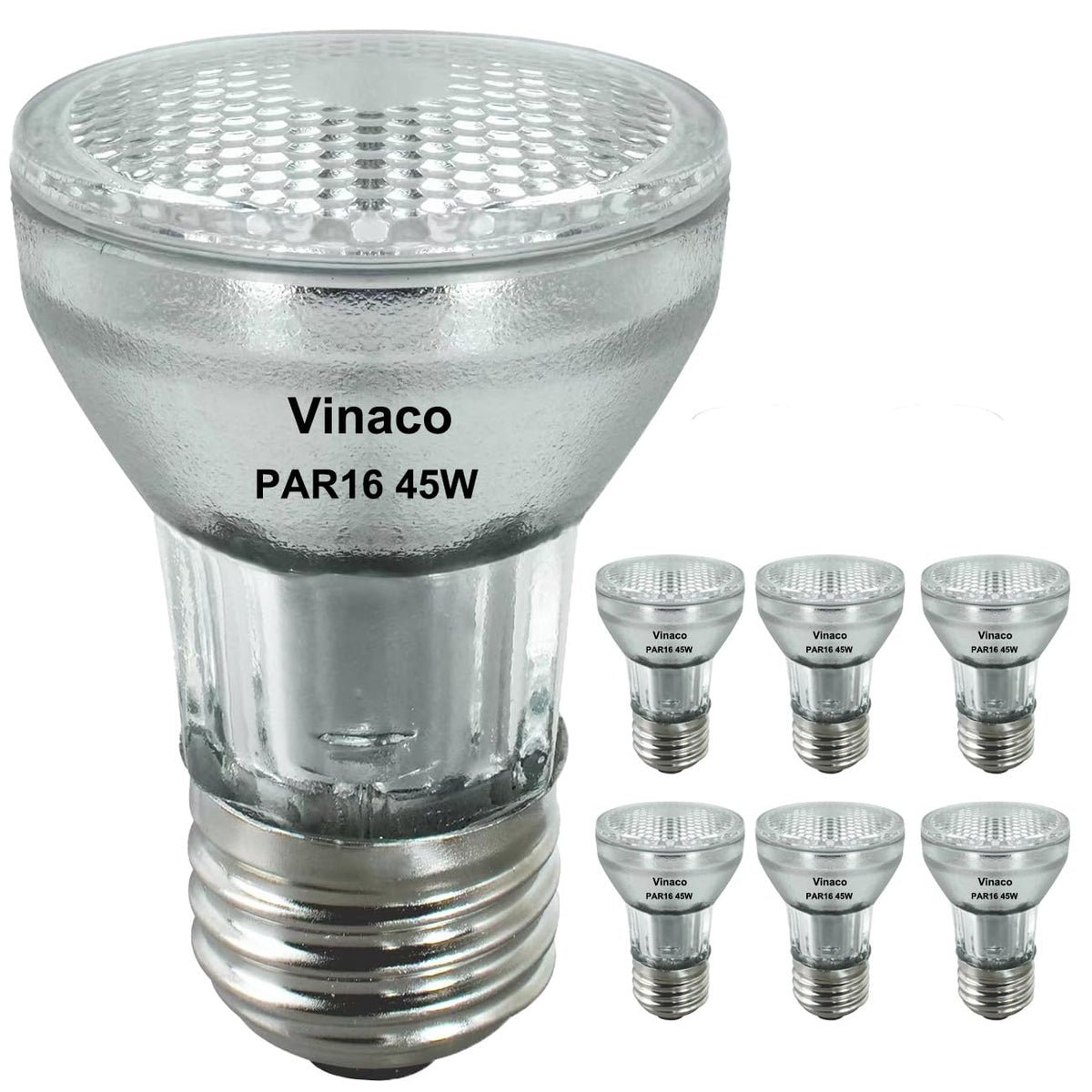 Vinaco PAR16 bulb 120V dimmable image with adjustable brightness for fixtures