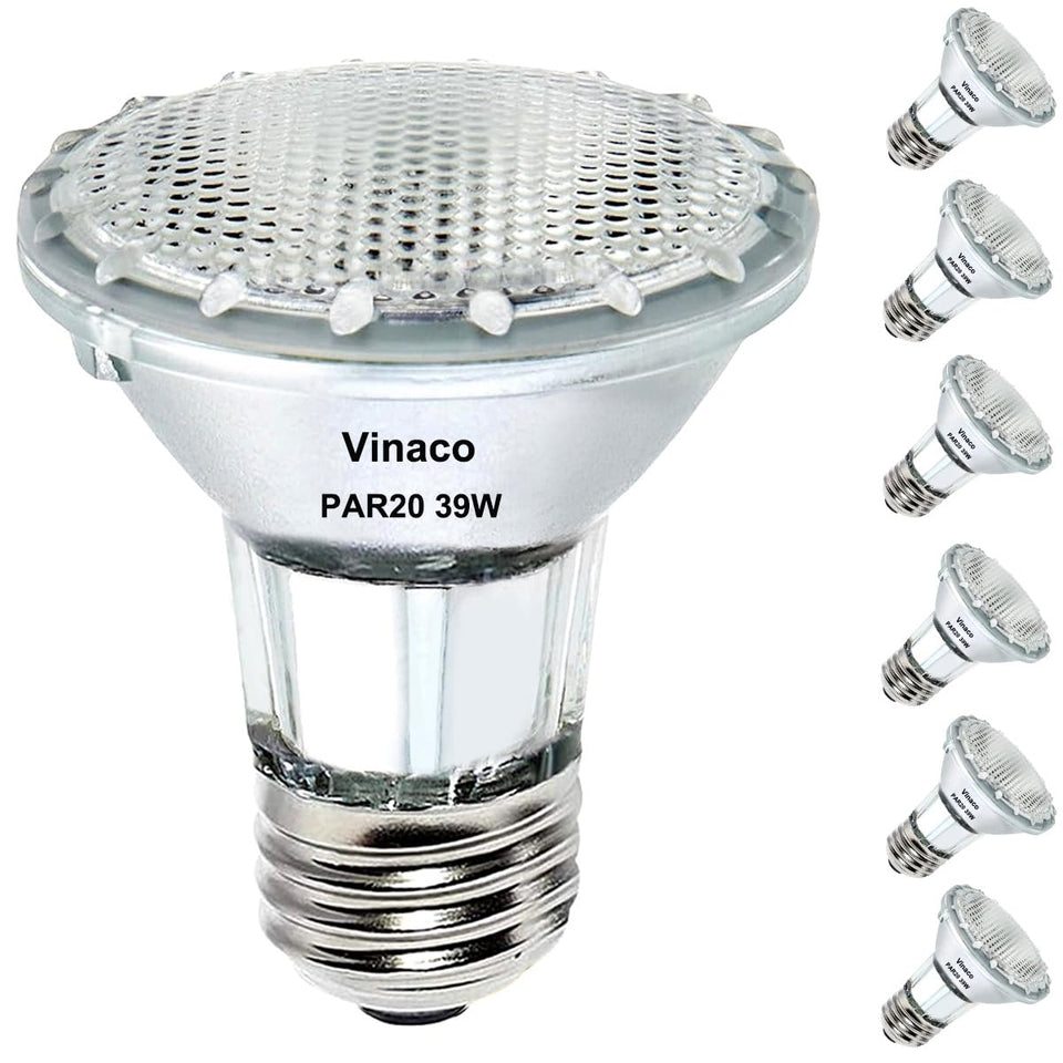 Vinaco PAR20 flood bulb shows 480lm brightness for immediate illumination