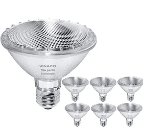 Vinaco Par30 short neck bulb in a living room setting for versatile lighting
