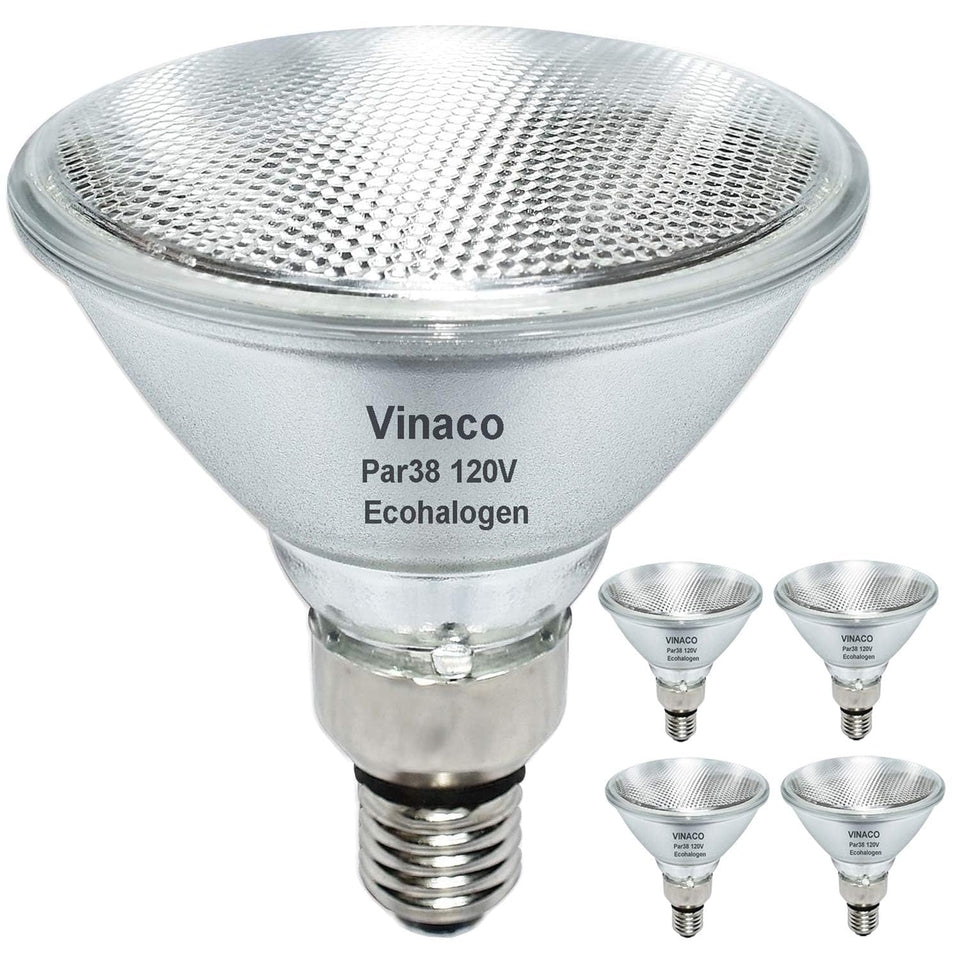 Vinaco PAR38 flood light 80W indoors with warm 2800K glow