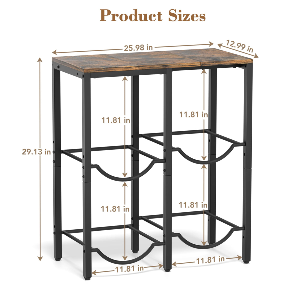 Adjustable foot pads on the VINAEMO stand keep it level.