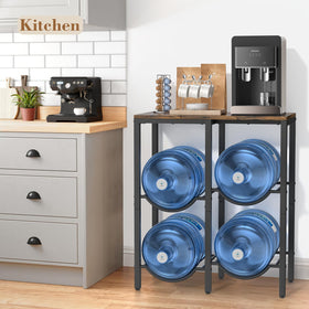 Space-saving design helps keep bottles neatly organized and accessible.