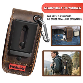 Dark brown finish and rugged Crazy Horse leather age gracefully with use