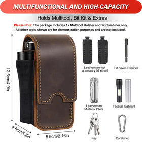 Vinanker pouch internal slot keeps Leatherman Bit Kit organized and easy to reach