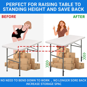 VinBee compatible with most folding table legs for desks and tables