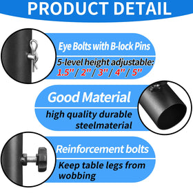 VinBee durable steel construction with black finish resists wear