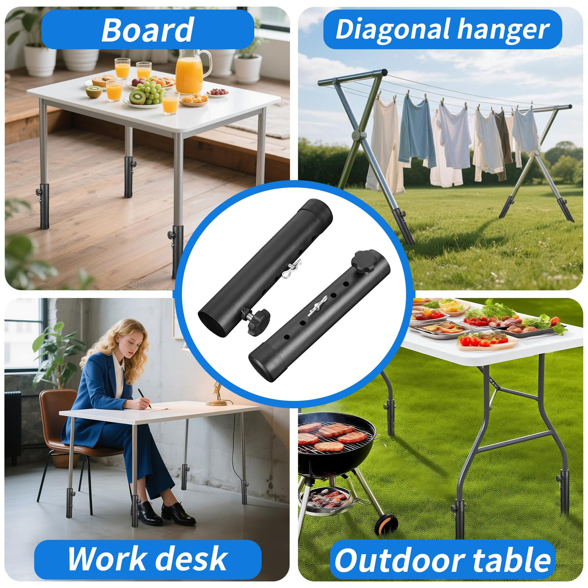 VinBee five-height options allow versatile table height changes