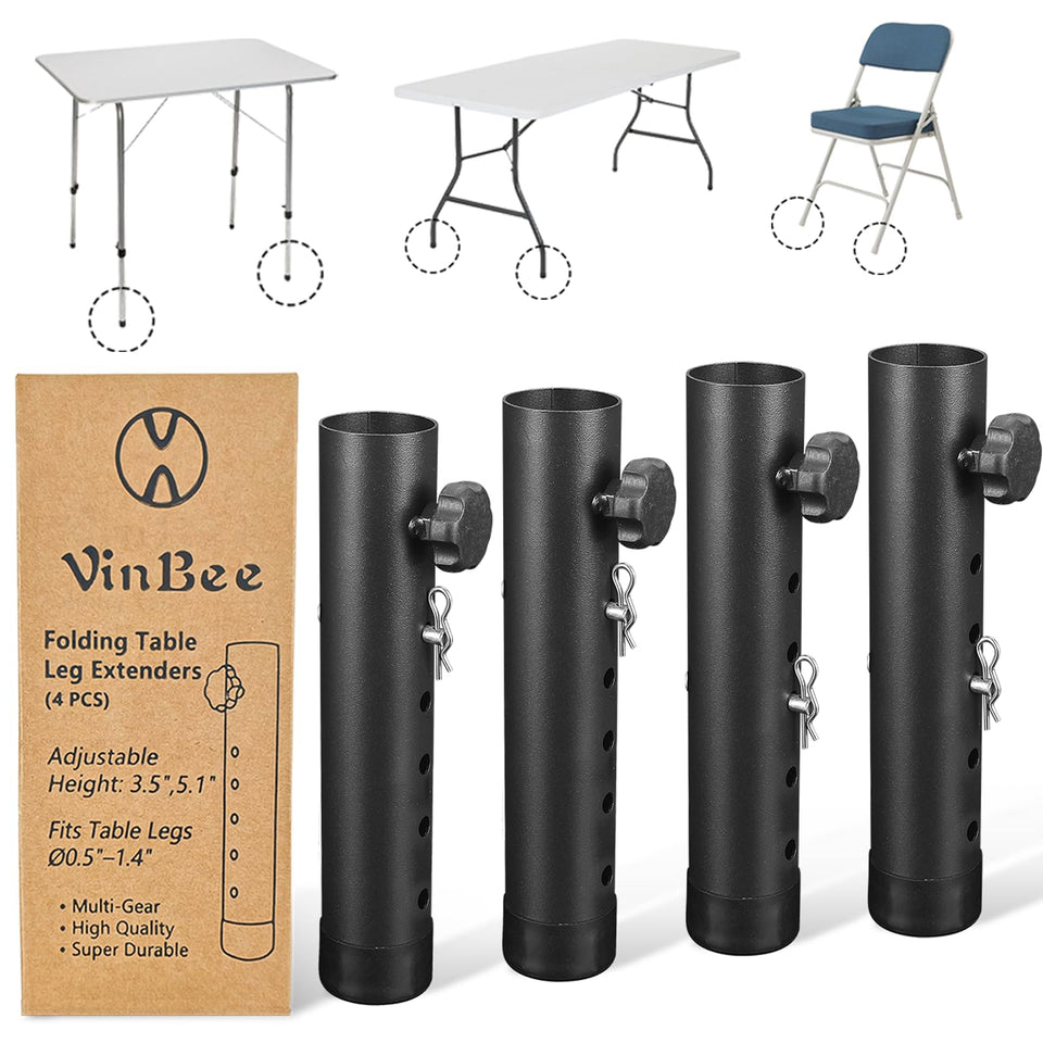 VinBee folding table risers 4-pack elevate the work surface safely