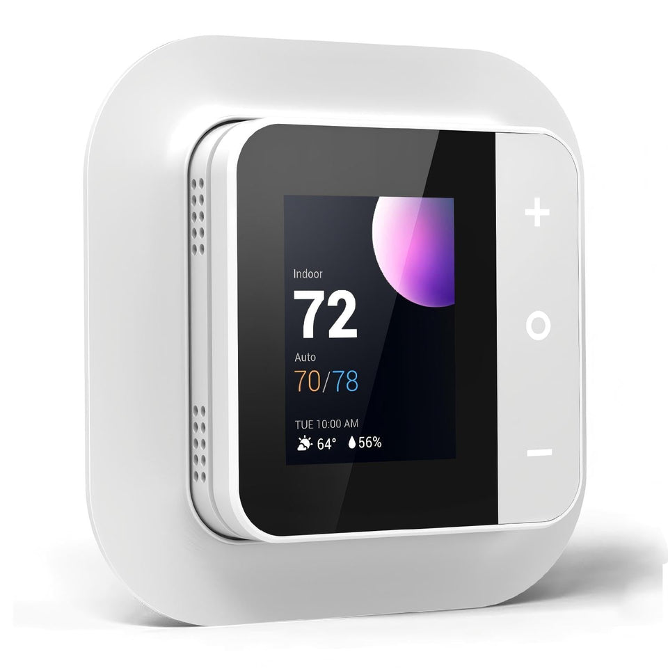 vine Smart Thermostat setup guide showing quick install steps and compatible setup