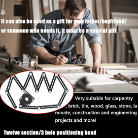 VINGAA ruler featuring 12 knobs for stable shaping during measurement