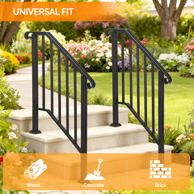 VINGLI handrail kit installs in about 15 minutes.