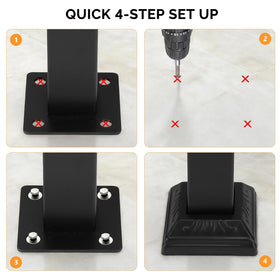 VINGLI stair rail supports up to 450 lbs safely.