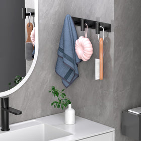 VINHOLD entryway coat rack installed showcasing space-saving solution