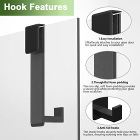 VINHOLD hook supports towels and robes up to 20 pounds
