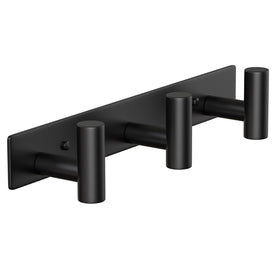 VINHOLD wall-mounted coat rack with three hooks front view showing organized entryway storage