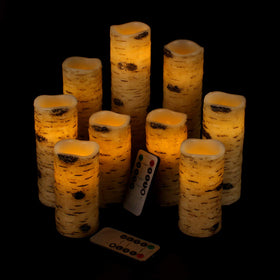 Vinkor Birch flameless candle 4-inch glow ideal for cozy dinners