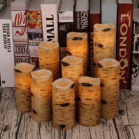 Vinkor Birch flameless candle 6-inch soft bedroom lighting