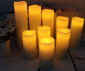Vinkor ivory 6in flameless candle ideal for centerpiece lighting