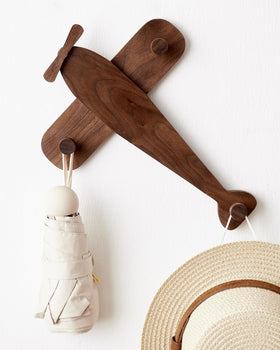 Vinoil Kids Coat Rack airplane wall mount keeps kid's coats organized in the nursery