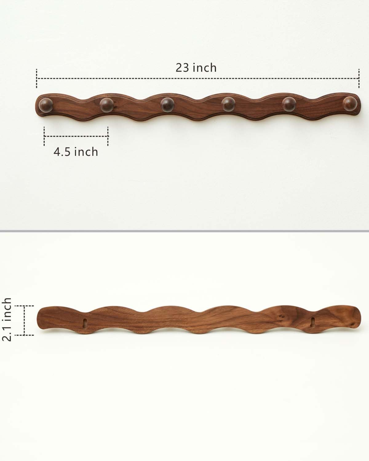 Durable spray-coated surface on Vinoil walnut rack for daily use.