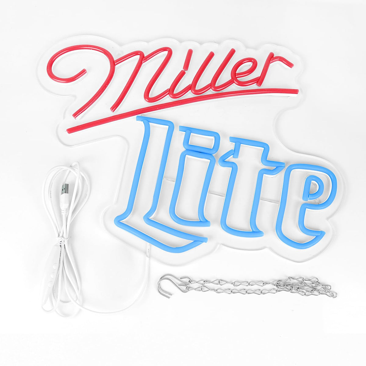 Vinray Miller neon sign suits restaurant decor with energy efficiency.