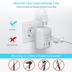 VINTAR CE and FCC certified adapter with flame retardant shell