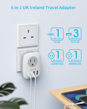 VINTAR CE FCC-certified adapter ensures quality and safety while traveling.