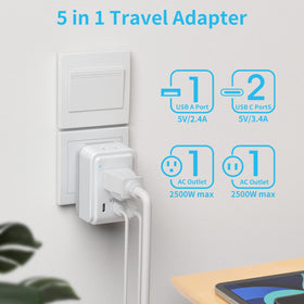 VINTAR adapter LED indicator shows power status for safe use