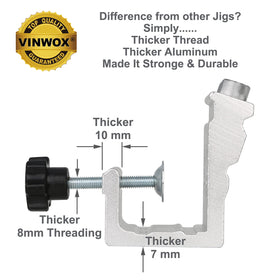 VINWOX aluminum construction reduces wobble for durable use.