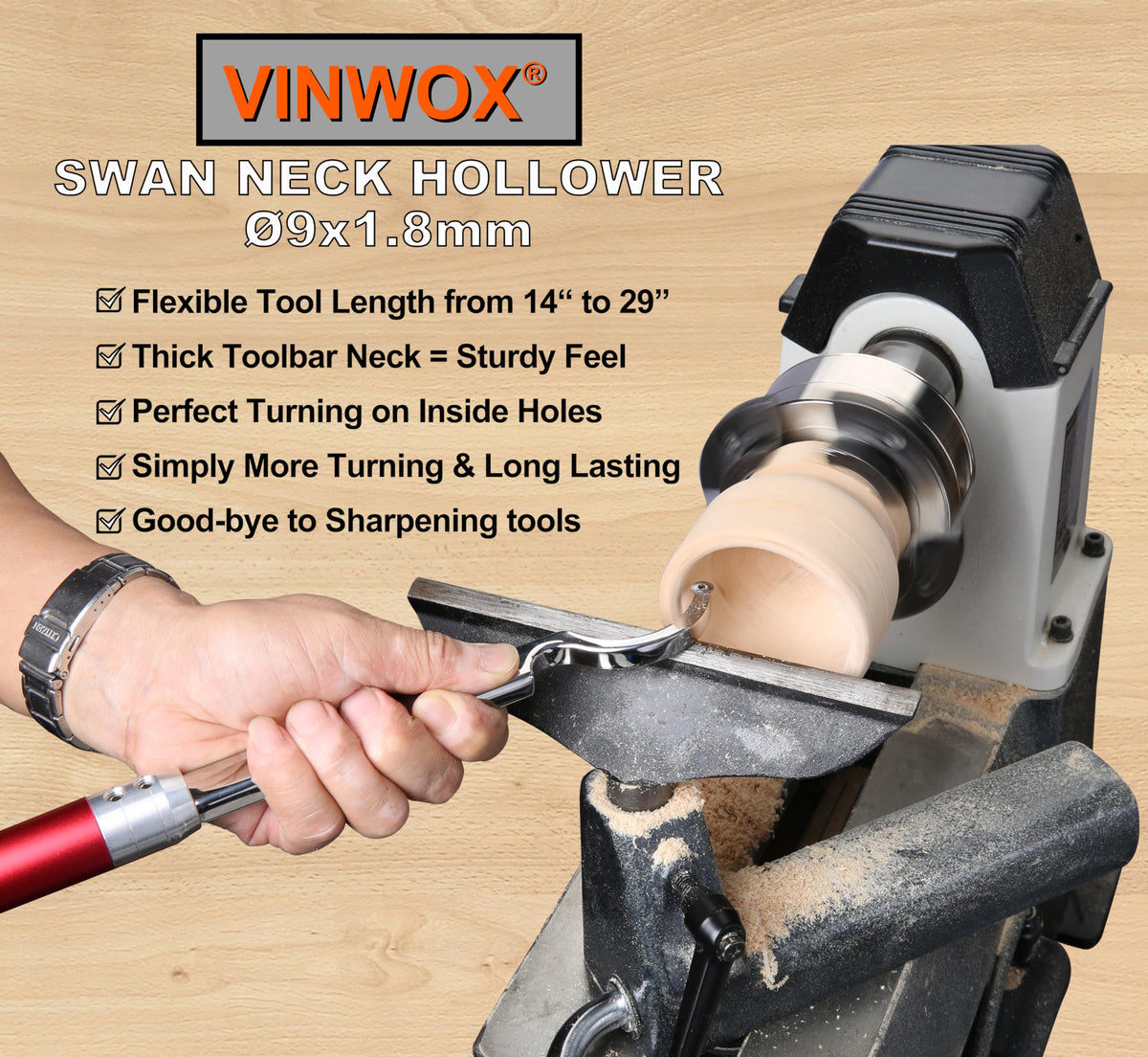 VINWOX detailer tip enables fine features and crisp lines.