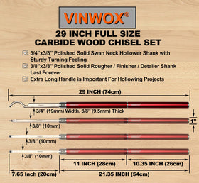 VINWOX rougher tip removes stock quickly with accuracy.