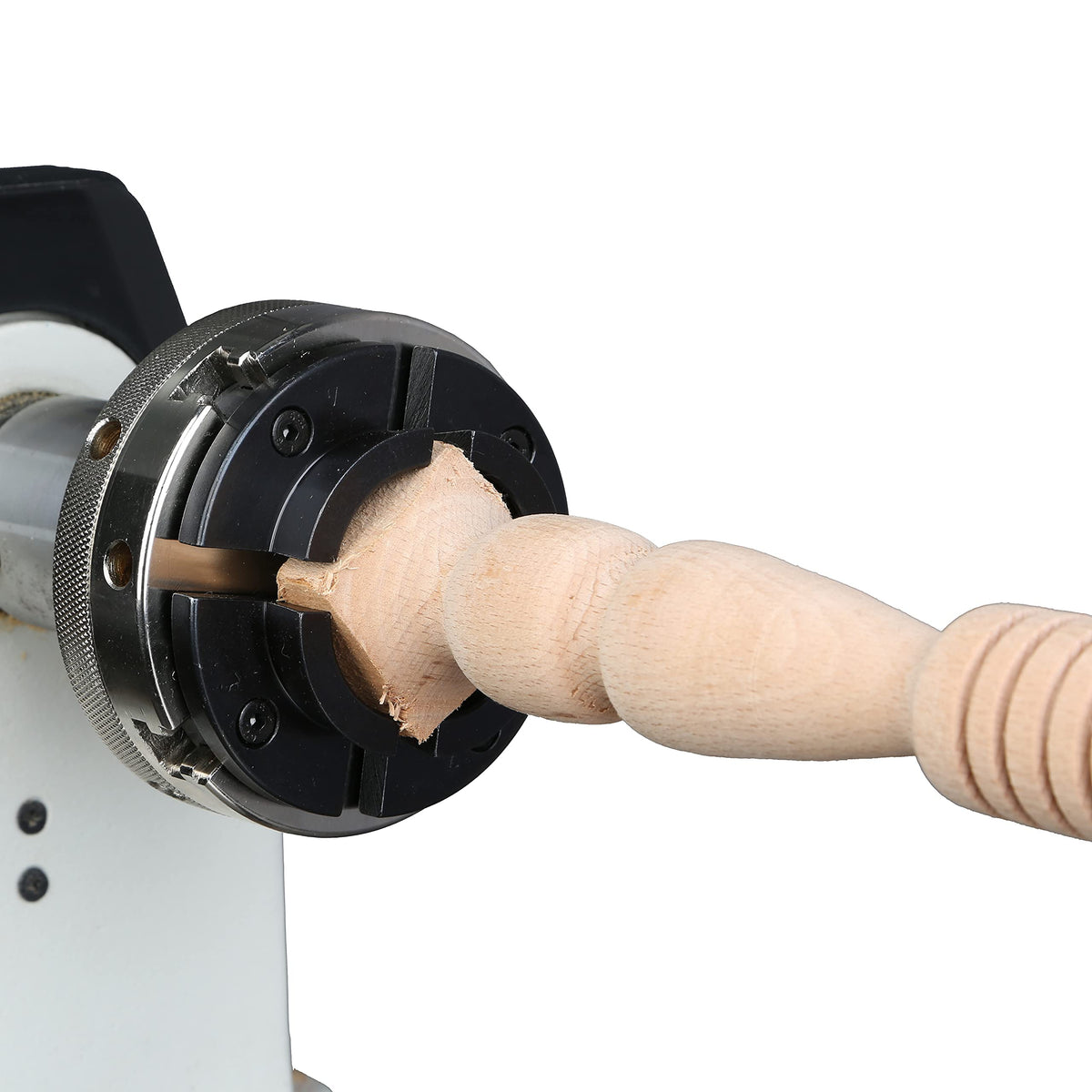 VINWOX screw chuck provides extra support for larger pieces.