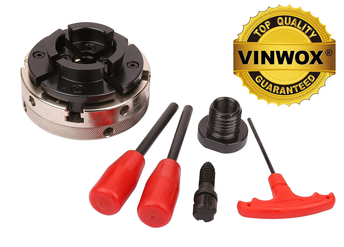 VINWOX spring-loaded center punch included for accurate centering.