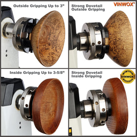 VINWOX tightening levers enable quick, stable adjustments during turning.