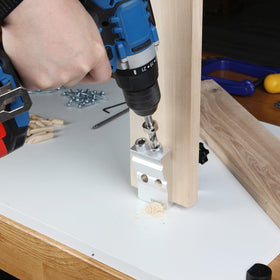 VINWOX woodworking starter kit includes screws, drills, and bezels for quick setup.