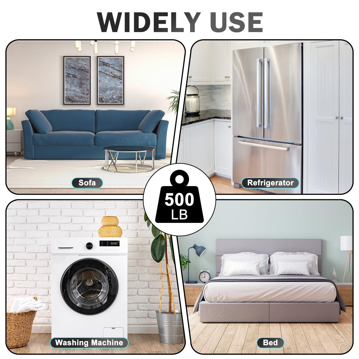 VIOBEPASS Lifter with Wheels enabling easy furniture movement