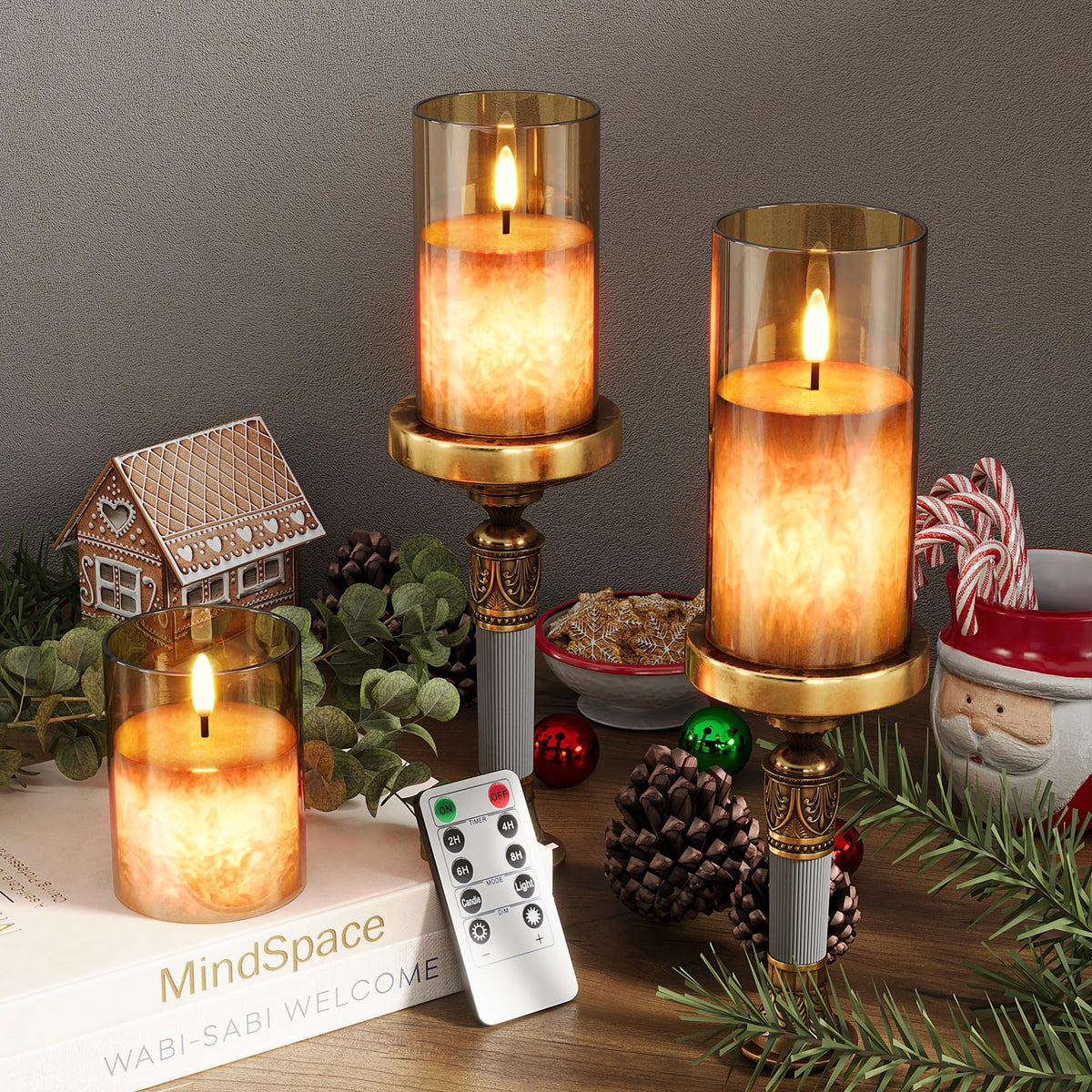 VIODAIM 3D flicker wick provides realistic flame effect without fire hazards.